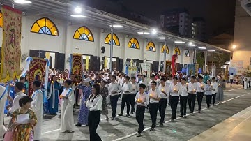 Rước kiệu bế mạc tháng Mân côi tại Thái Hà