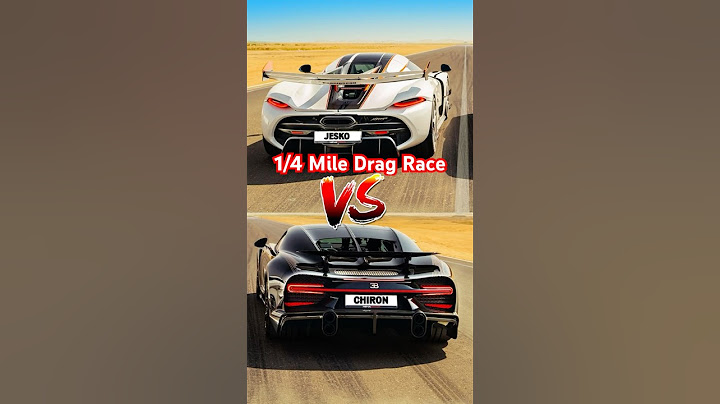 Koenigsegg Jesko VS Bugatti Chrion Supersport 1/4M Drag Race!            credit: Carwow