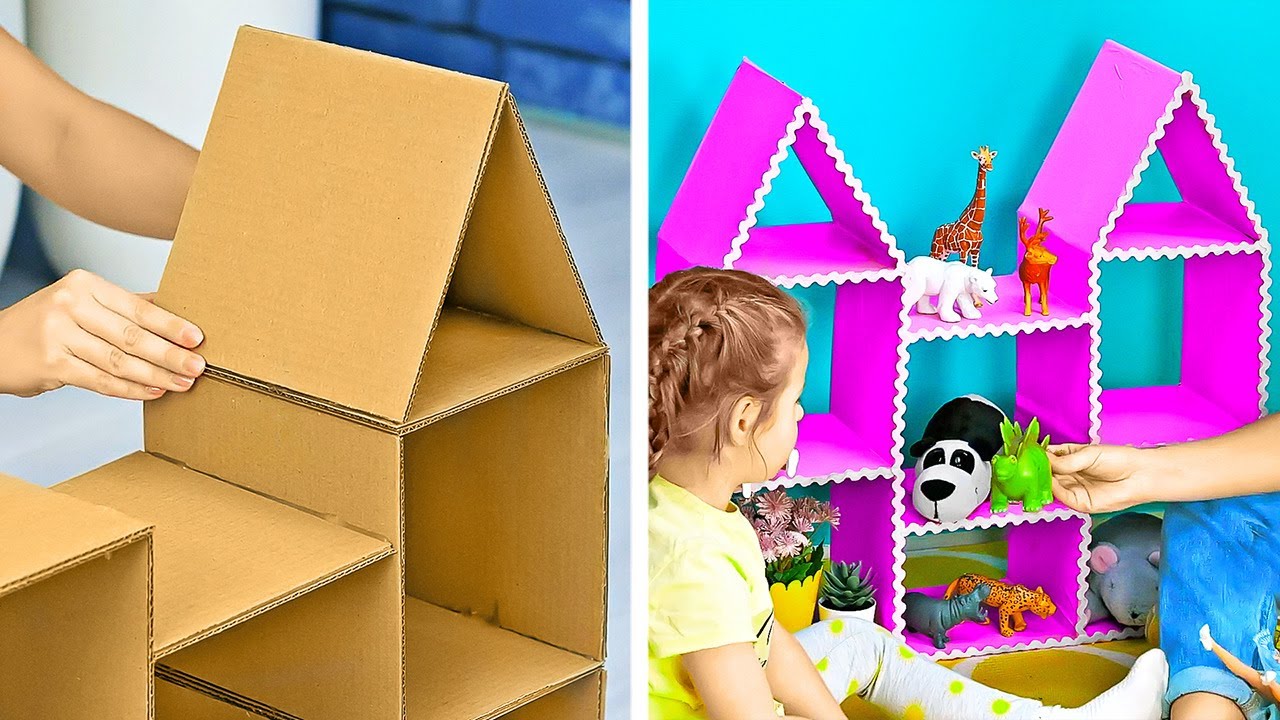 CARDBOARD BOXES CRAFTS || Brilliant DIYs You Can Make From Cardboard