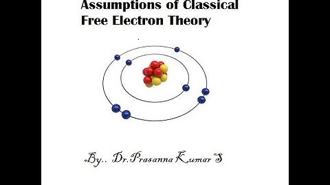 Assumptions of Classical Free Electron Theory in Brief.