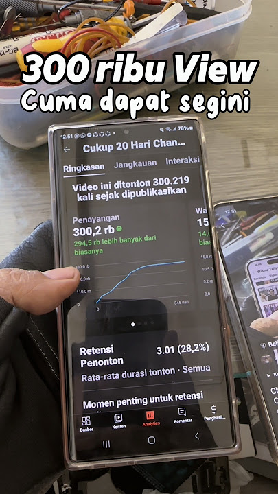 Wow‼️Penghasilan Video YouTube 300 ribu View‼️Gaji Youtube 2024