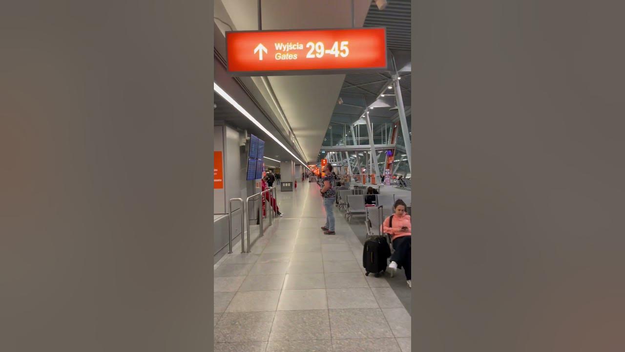 Warsaw Chopin Airport (inside by gates) - Poland Warsaw Chopin Airport (inside by gates) - Poland