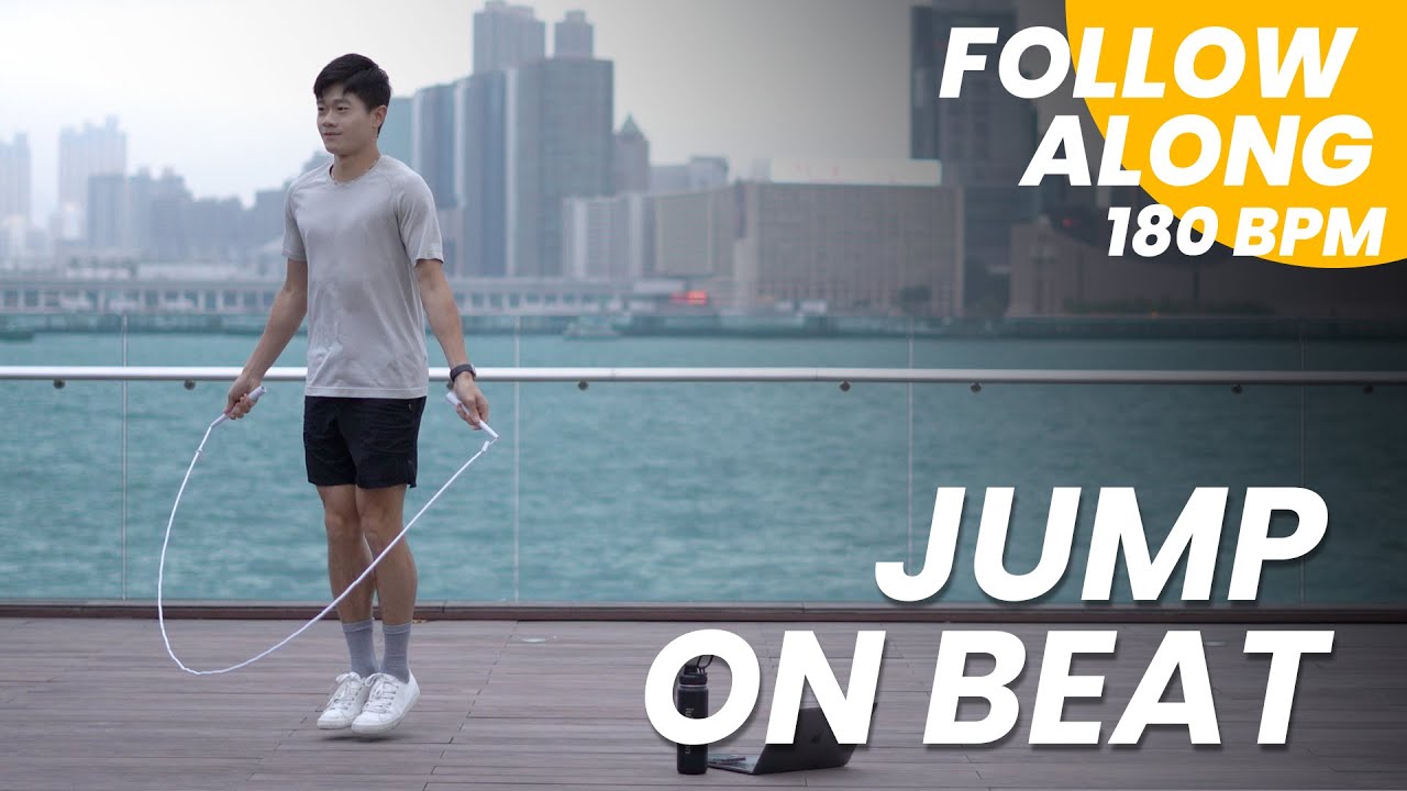 Jump Rope On Beat | 180 BPM Follow Along Training with Counting ...
