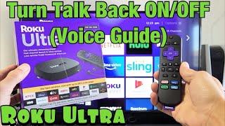 Roku Ultra: How to Turn Talk Back (Audio Guide) On \& Off