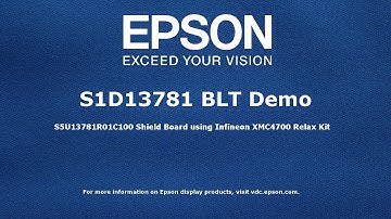S1D13781 Shield BitBLT Demo for Infineon XMC4700