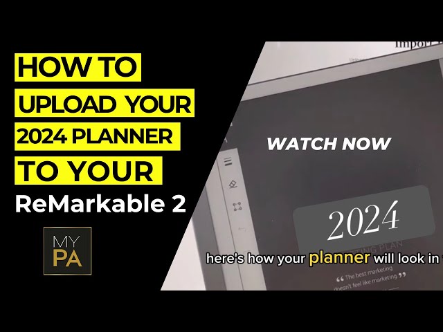 2024 Planner for the reMarkable 2 & e-Ink tablets – Laurel Studio