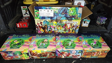 RICK AND MORTY SERIES 100 SHOT 1/4 BY KRAKEN FIREWORKS 400 SHOTS TOTAL!