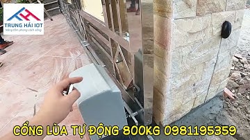 Hướng Dẫn Lắp Đặt Mô Tơ Cổng Lùa Tự Động Tải 800Kg 0981195359