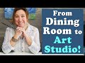 I Turned my Dining Room into an Art Studio