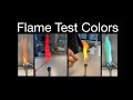 Couleurs de test de flamme