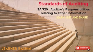 SA 720 || The Auditor's Responsibilities Relating to Other Information || Standards on Auditing
