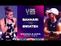 Maria Sakkari vs. Iga Swiatek | 2021 WTA Finals Round Robin| WTA Match Highlights