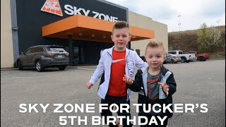 Sky Zone: Tuckers 5th Birthday: Indoor Trampolines: Rock Climbing: Basketball: Laser Tag: Charleston