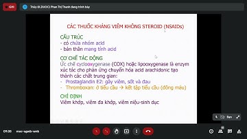 Hóa Dược 2 Thuốc tác động lên hệ miễn dịch Thuốc kháng viêm không steroid (NSAID)