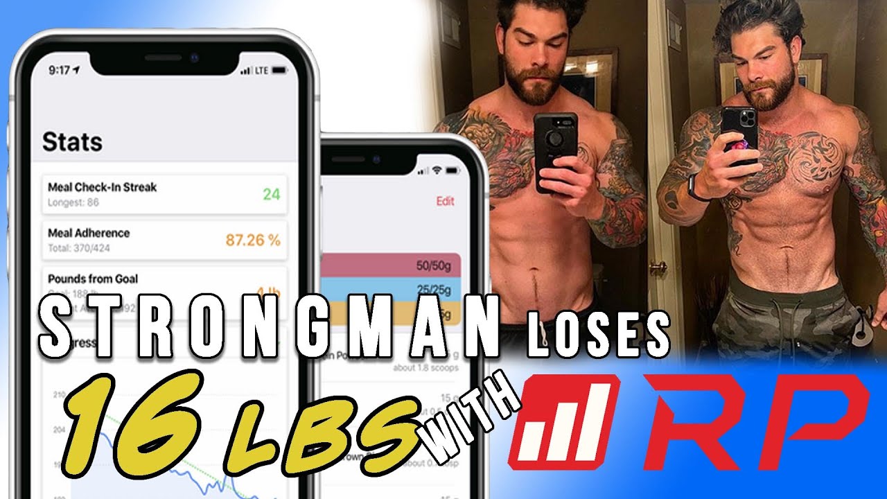 Champion Strongman Joey Szatmary uses the RP Diet App for ...