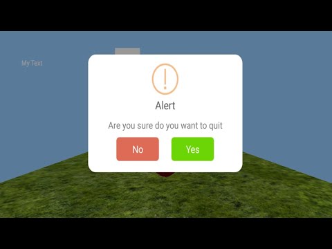 How to create Exit PopupDialog tutorial