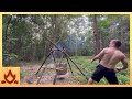 Primitive Technology: Rock-Throwing Catapult (Trebuchet)