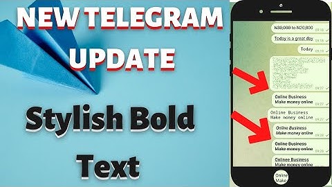 How to Style Telegram Text || Bold Text|| Italic Text|| Strikethrough and Underline Text