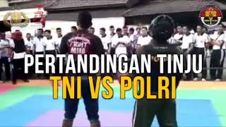 Pertandingan tinju TNI vs Polri