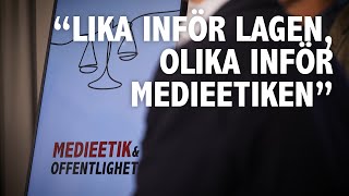 Medieetik och offentlighet (29 maj 2024)