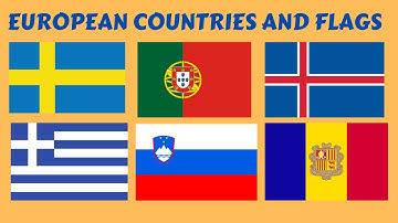 Learn the Names of European Countries and Flags | National Flags of European Countries for Kids