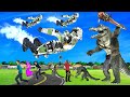 रोबोट और मगरमच्छ लड़ाई जादुई Kahani 3D Hindi Kahaniya Robot Gorilla Bed Time Stories हिंदी कहानिया