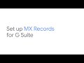 Set up mx records for g suite