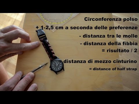 Cinturino braccialetto paracord fai da te per orologio - PeschoAnvi