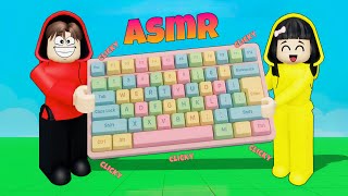 ASMR  Tower Clicky Keyboard Sangat Menyenangkan Yuta, Mio Dan Baby Celine || ROBLOX