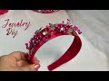 Embellished headband / pearl headband for women /  jewelled headpiece tiara