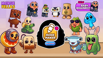 Merge Fellas Italian Baby Brainrot 5 Reverse Maker Mode Gameplay | NEW MODE - Reaching Max Level