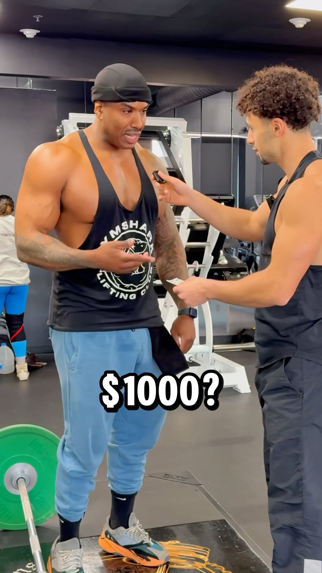 Can he lift more than me for $1,000??⁉️