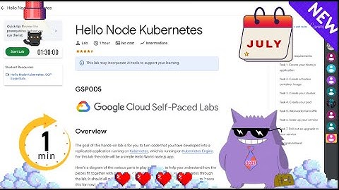 Hello Node Kubernetes  | #2025 | #GSP005 |#qwiklabs |Solution