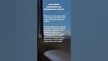 DOA MOHON KESABARAN DAN BERDERAJAT TINGGI