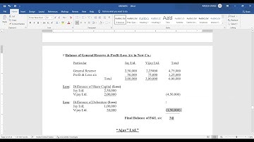 B.COM. SEM. - 4, CORPORATE ACCOUNTING - 2, CH - AMALGAMTION ACCOUNTS, PART - 8 BY PROF. RAKESH DANGI