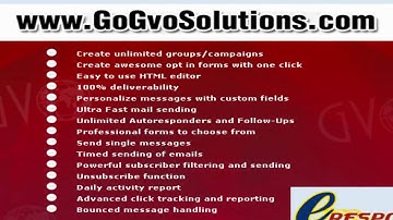 How To Build a List or Create Lead Capture Page Opt-in With GVO Web Hosting Account