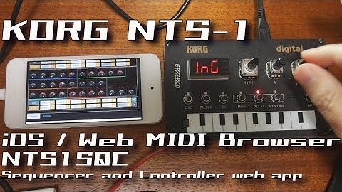 KORG NTS-1 and iOS / Web MIDI Browser