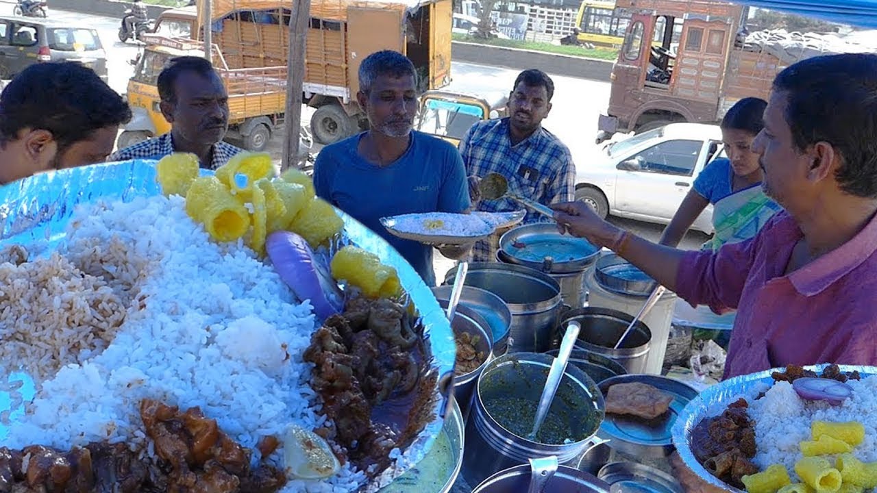 Awesome Roadside Meals Hyderabad | Hyderabad street food | Cheapest Non Veg Meals | kiktv/A9 | KikTV Network