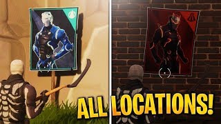 Spray Over Different Carbide Or Omega Posters All Locations Fortnite Week 6 Challenges