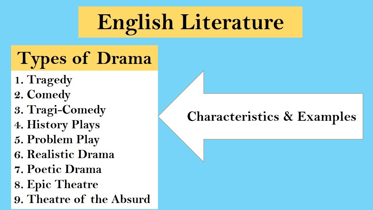 elements of drama in english literature