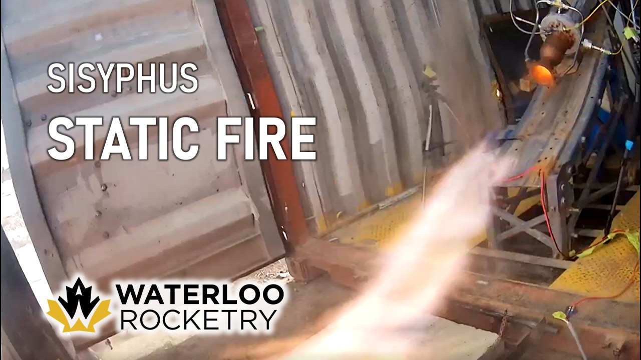 Static Fire Engine Sisyphus: A Regeneratively Cooled Liquid Engine - Static Fire - YouTube
