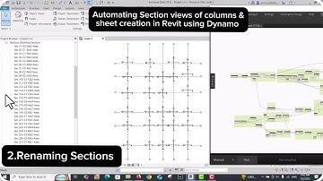 Automating Section views of columns and sheet creation in revit using dynamo