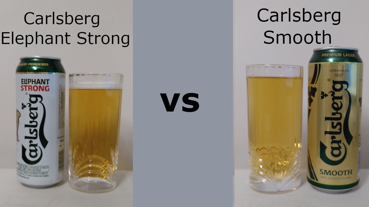 Carlsberg Elephant Strong vs Carlsberg Smooth (india)