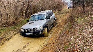 Стоковый Ниссан Патрол Y61 на бездорожье!