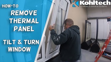 Removing Tilt & Turn Thermal Panel