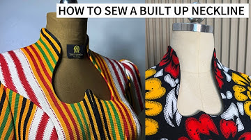 How to Sew a Stylish Built up Neckline. 