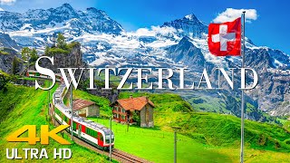 Switzerland in 4K ULTRA HD HDR  - Scenic Relaxation Film With Calming Music || Scenic Film