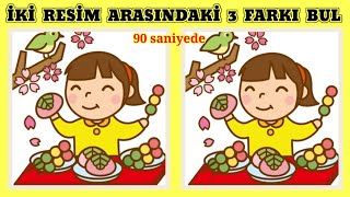 3 FARKI BUL ❗Find 3 Differences❗ Ne kadar Dikkatlisin ❓RESİM BULMACALARI #3