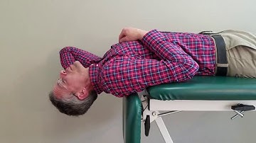 Cervical Retraction/Extension/Rotation - Supine (Head Over Edge of Bed)