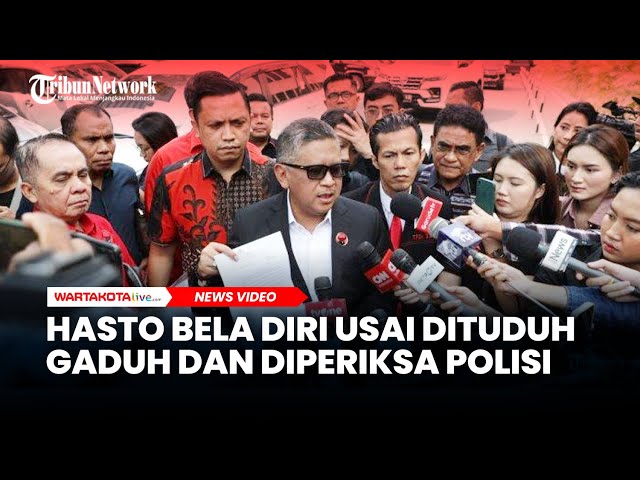 Hasto Bela Diri Usai Dituduh Gaduh dan Diperiksa Polisi class=